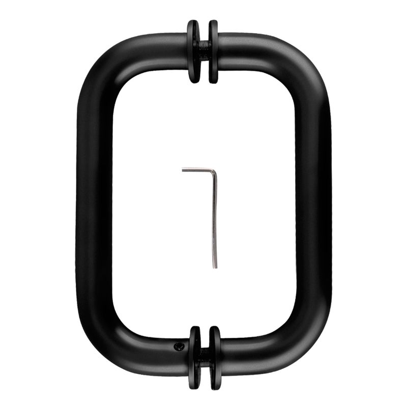 CRL 6" Oil Rubbed Bronze (BM Series) Tubular Back-to-Back Pull Handle with Metal Washers - Image 2